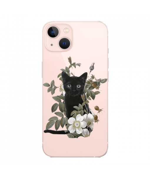 Husa iPhone 14 Plus, Silicon Premium, BLACK CAT